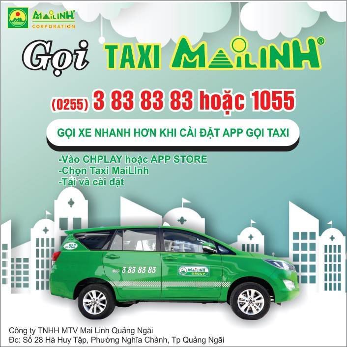 tổng đài taxi mai linh bình sơn quảng ngãi