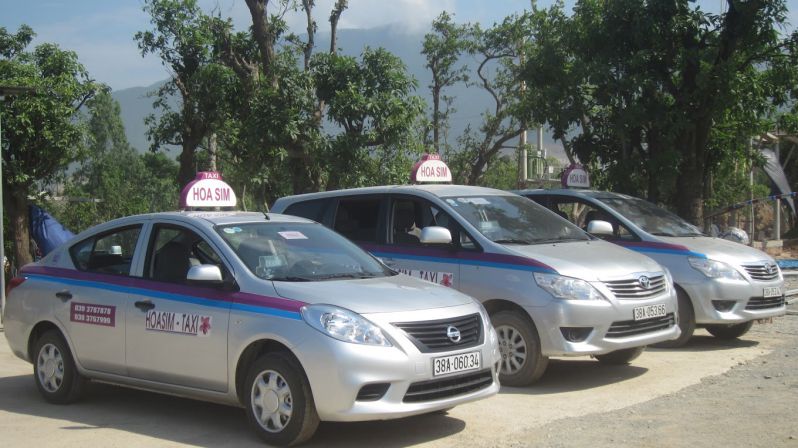 xe taxi hoa sim kỳ anh